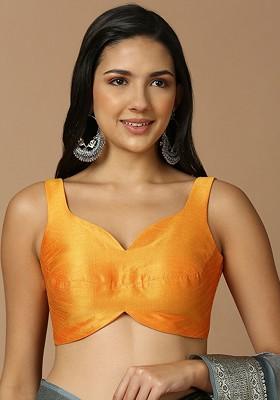 Sleeveless Silk Saree Blouse