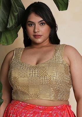 Embroidered Readymade Saree Blouse