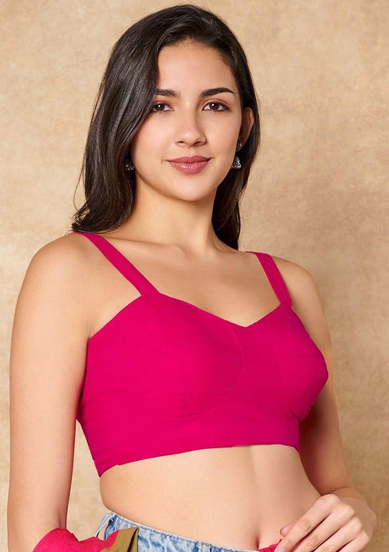 Women Pure Cotton Saree Blouse