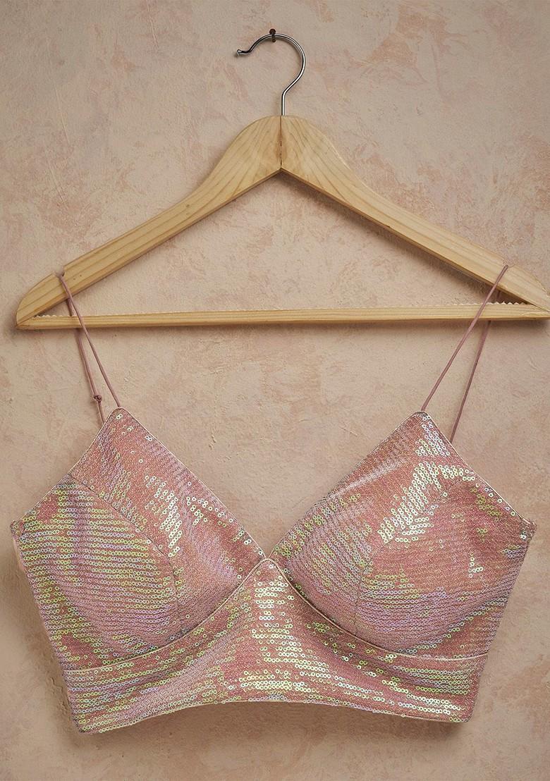 Embellished Sequinned Saree Blouse