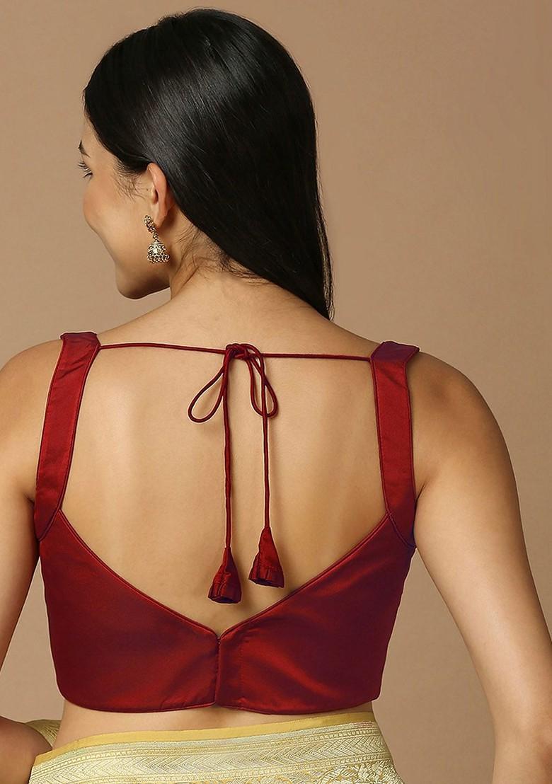 Sweetheart Neck Silk Saree Blouse