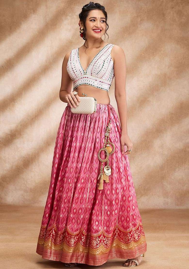 Embroidered Padded Saree Blouse - Indya