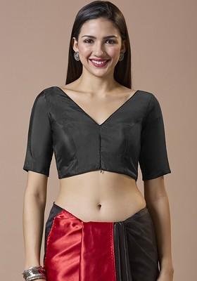 V Neck Padded Readymade Blouse With A Comfortable Fit