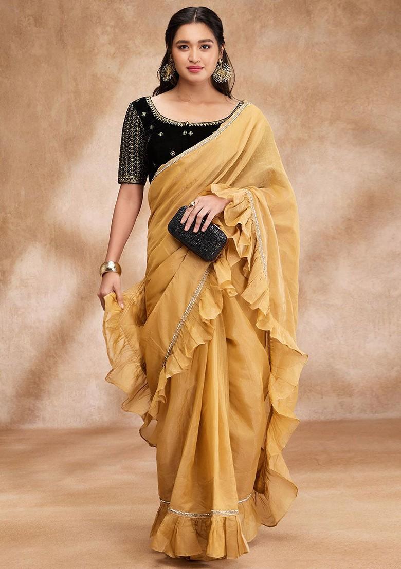 Embroidered Padded Saree Blouse