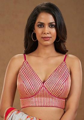 Embellished Silk Saree Blouse