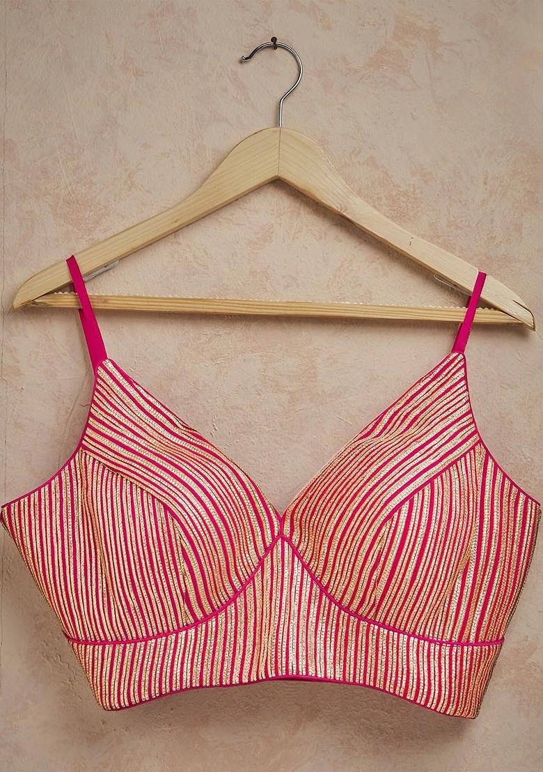 Embellished Silk Saree Blouse