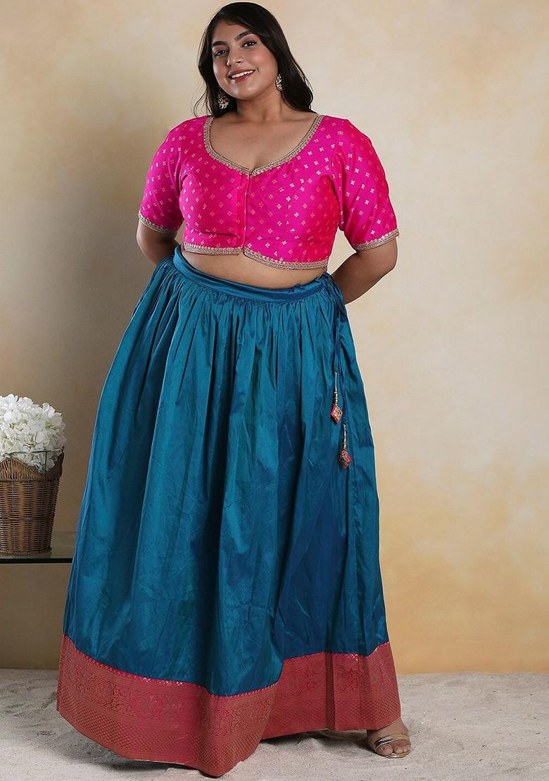 Embellished Brocade Readymade Saree Blouse