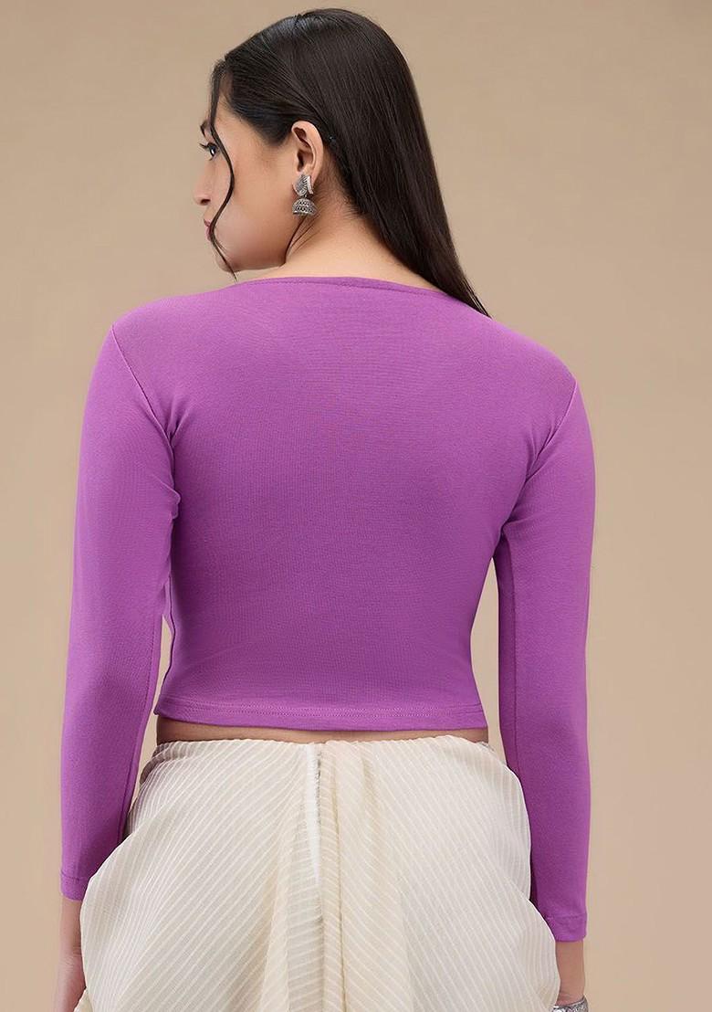 V Neck Non Padded Readymade Saree Blouse