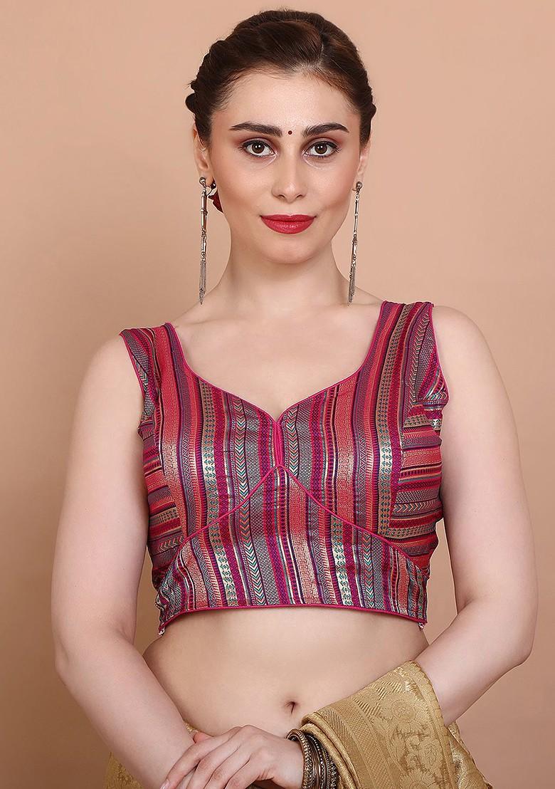 Sweetheart Neck Neck Saree Blouse