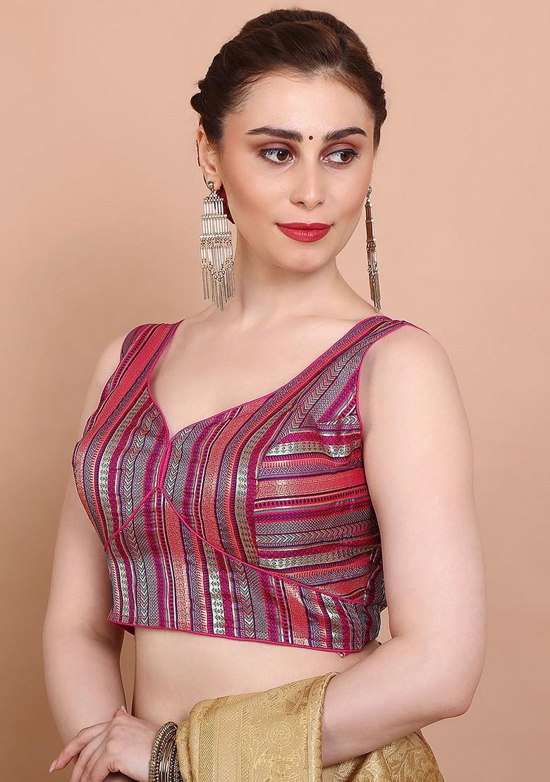 Sweetheart Neck Neck Saree Blouse