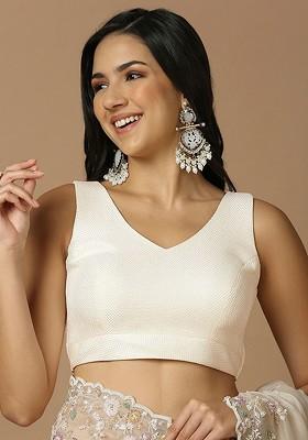 Self Design Silk Saree Blouse