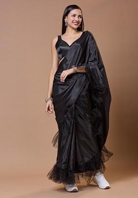 Satin Sleeveless Sweetheart Neck Readymade Padded Saree Blouse