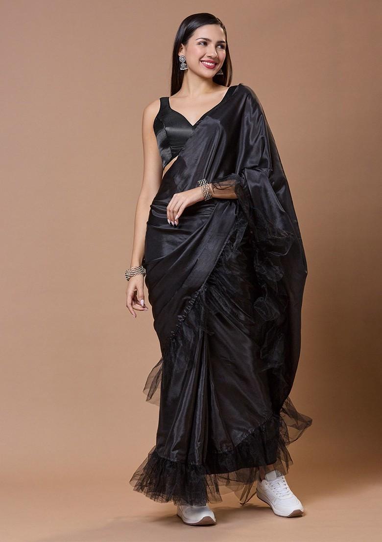 Satin Sleeveless Sweetheart Neck Readymade Padded Saree Blouse