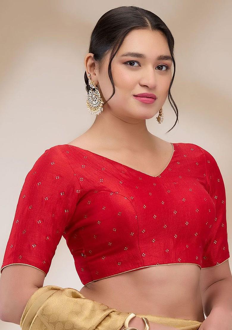 Printed Padded Saree Blouse