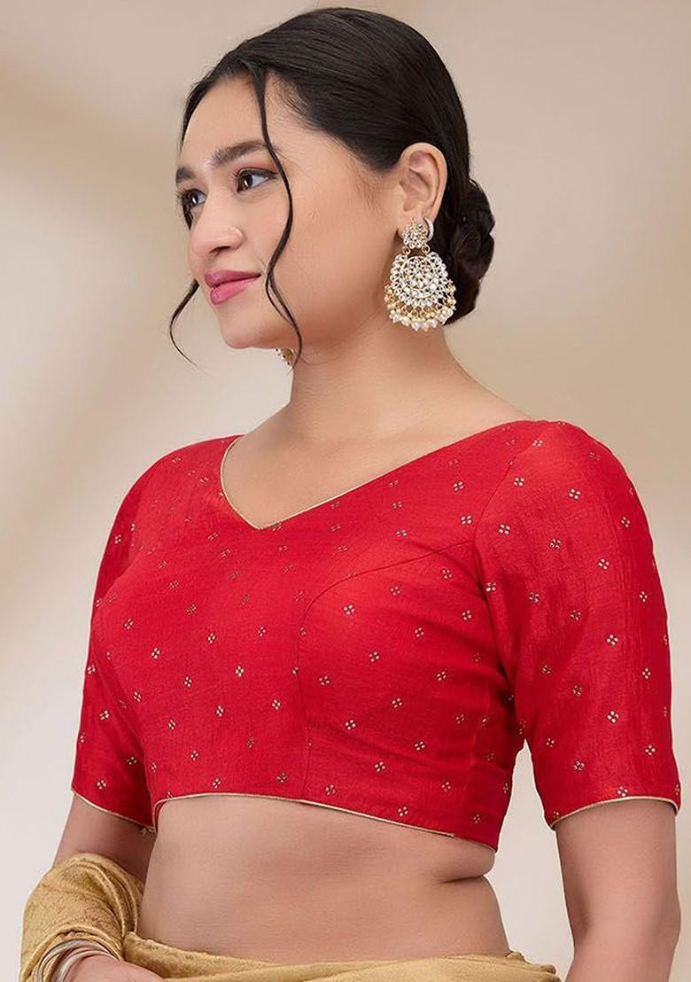 Printed Padded Saree Blouse