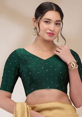 Printed Padded Saree Blouse