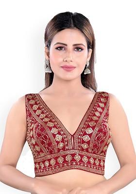 Embroidered Readymade Saree Blouse