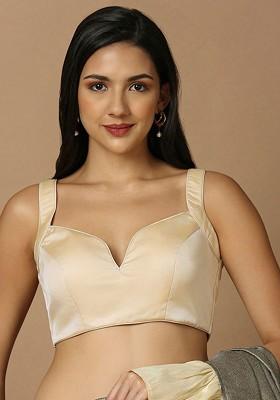 Sleeveless Silk Saree Blouse