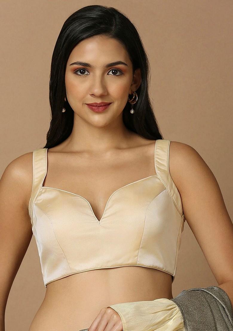 Sleeveless Silk Saree Blouse