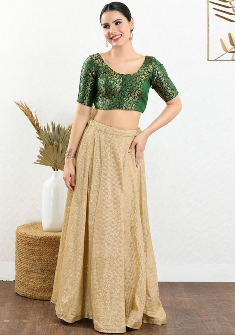 Jacquard Woven Design Readymade Saree Blouse