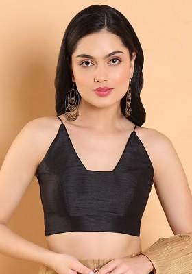 Silk Square Neck Readymade Saree Blouse