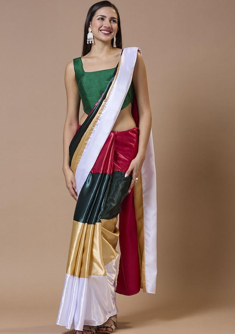 Women Silk Square Neck Saree Blouse