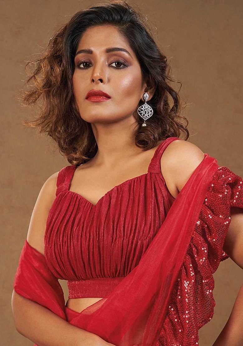 Sweetheart Neck Silk Saree Blouse