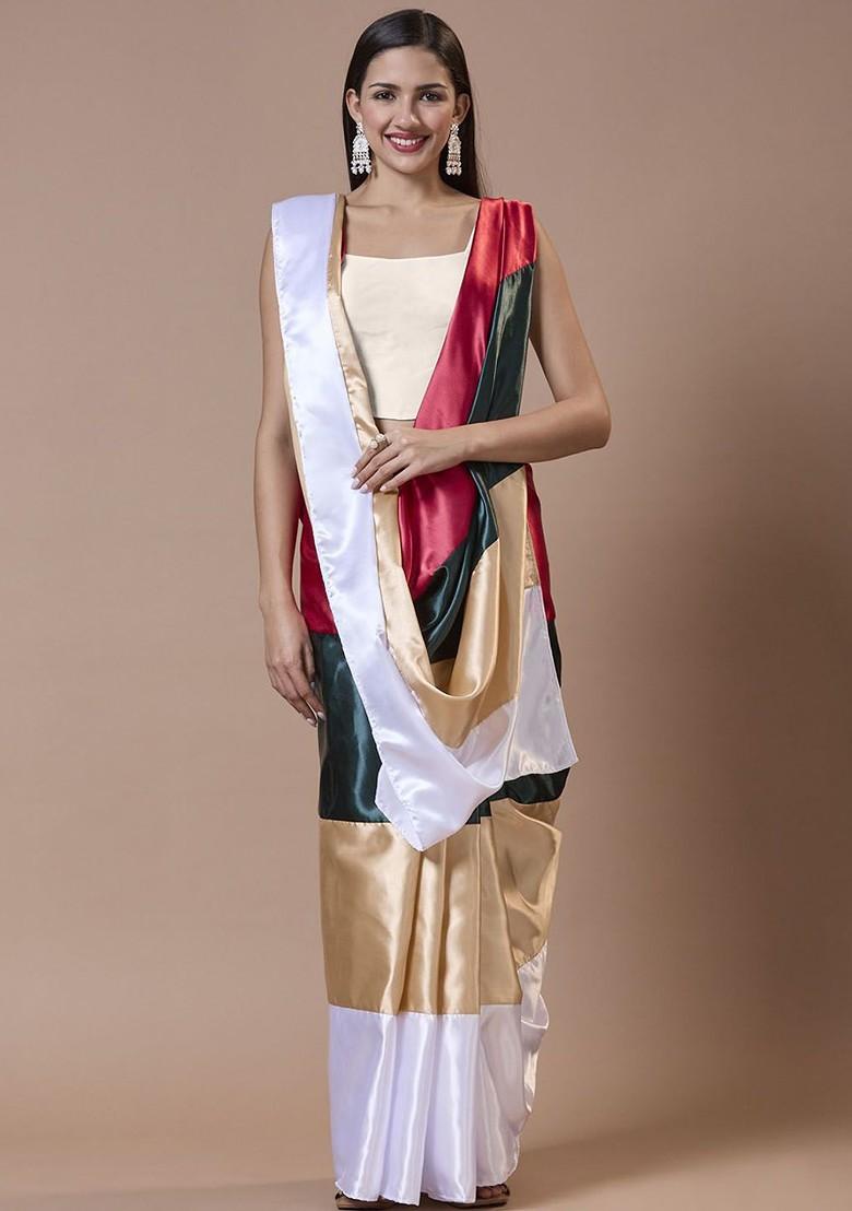 Corset Style Padded Sleeveless Saree Blouse