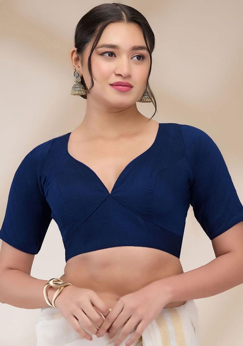 Sweetheart Neck Readymade Padded Saree Blouse