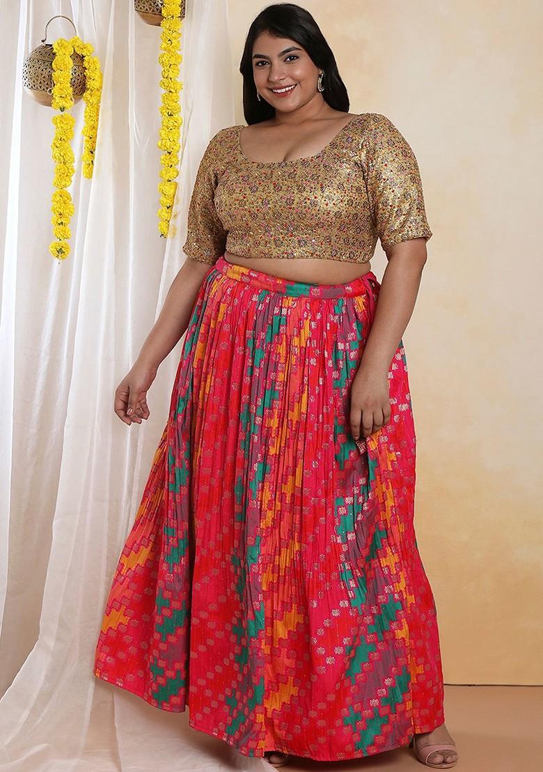 Women Plus Size Embellished Readymade Saree Blouse