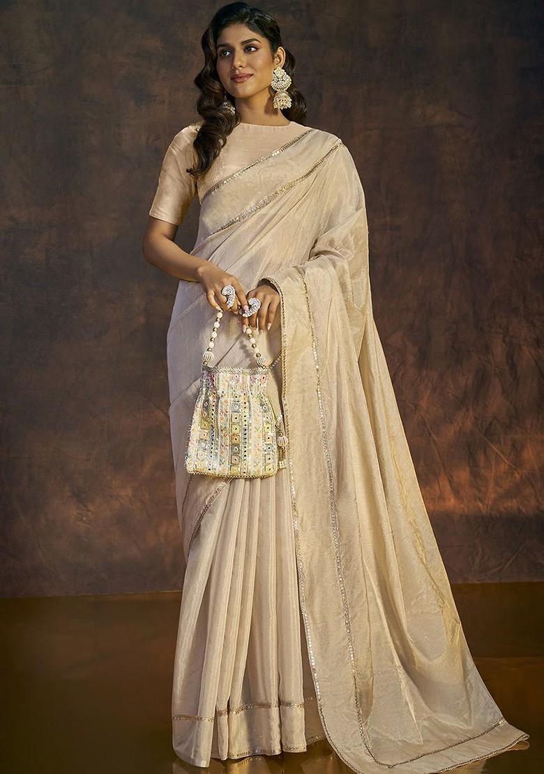 Women Boat Neck Padded Saree Blouse