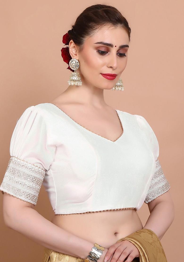 Embroidered Readymade Saree Blouse