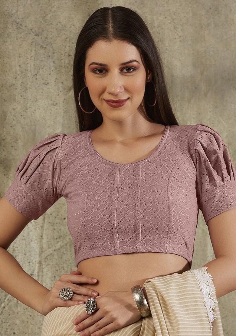 Embroidered Stretchable Saree Blouse