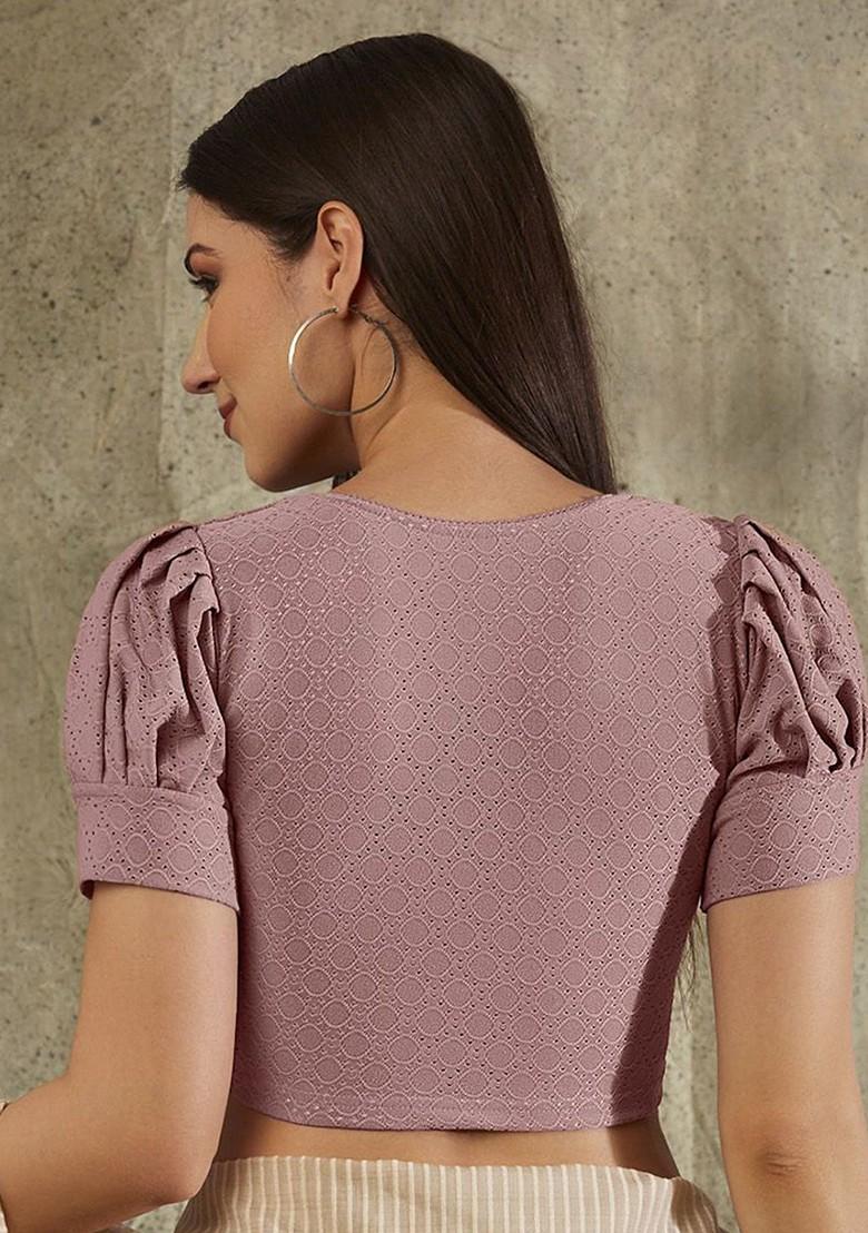 Embroidered Stretchable Saree Blouse