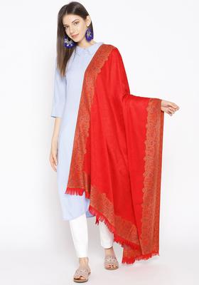 Red Paisley Woolen Shawls