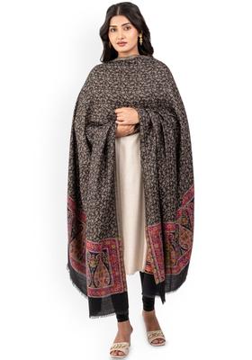 Black Paisley Woolen Shawls
