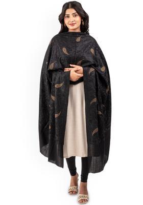 Black Paisley Woolen Shawls