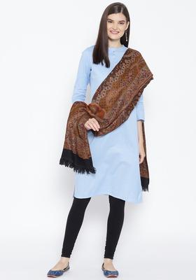 Brown Paisley Woolen Shawls