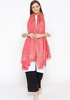 Pink Paisley Woolen Shawls