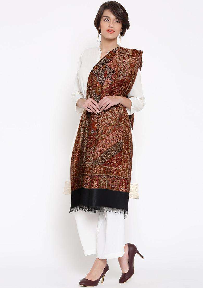 Multi Woolen Shawls - Indya