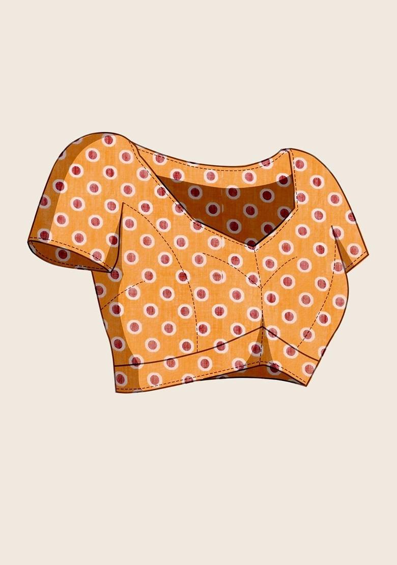 Off White Embroidered Blended Saree Set