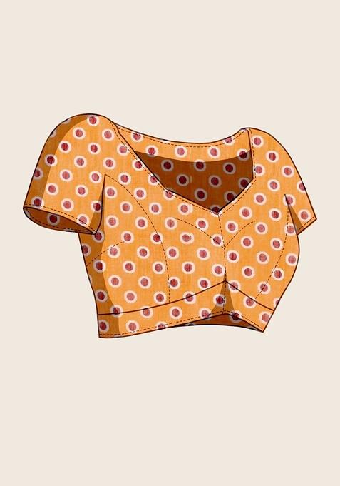 Off White Embroidered Blended Saree Set