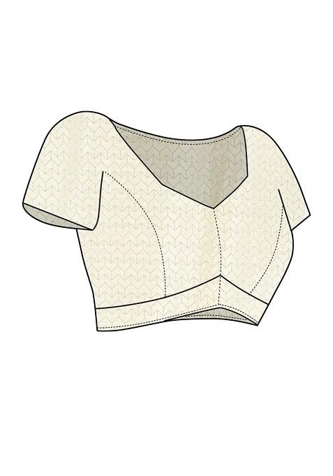 Multi Printed Blended Saree Set