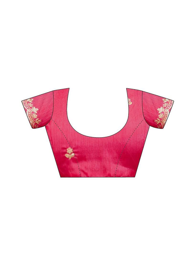 Multi Embellished Blended Saree Set