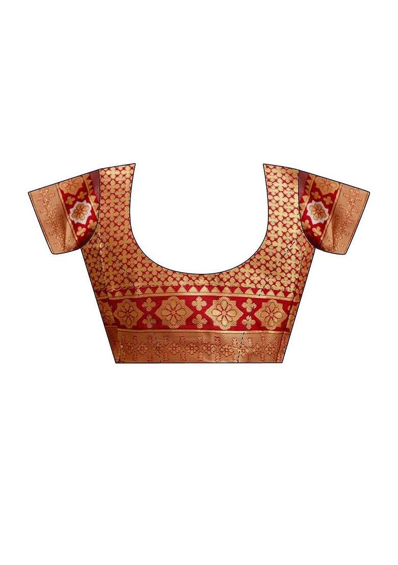 Off White Embroidered Blended Saree Set for Diwali and Festive Wear - Indya