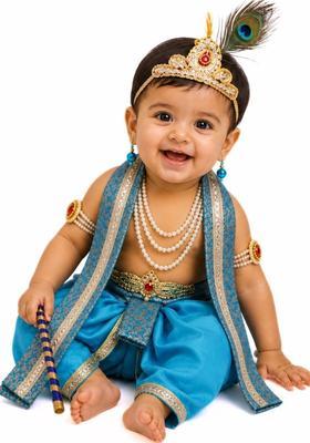 Blue Self Design Silk Costume For Boys 