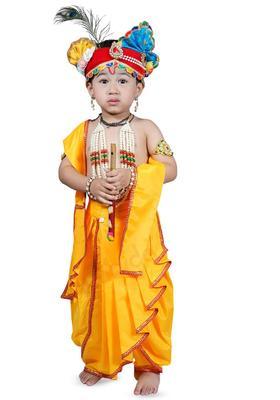 Yellow Blended Costume For Boys 