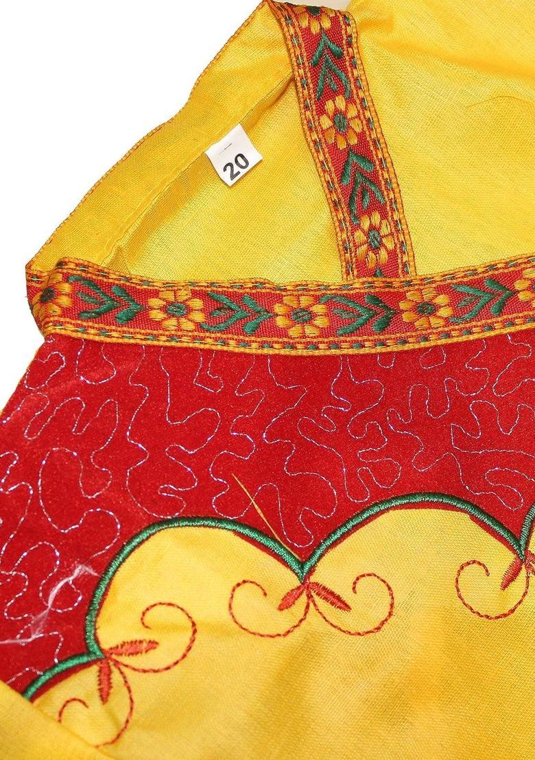 Yellow Printed Polyester Costume For Boys  - Indya