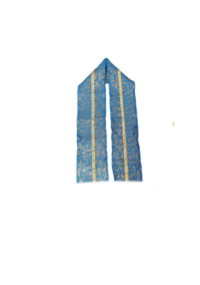 Yellow Woven Design Silk Costume For Boys  - Indya