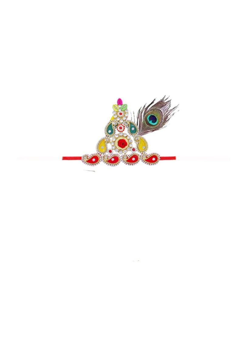 Magenta Woven Design Silk Costume For Boys  - Indya